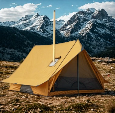 Portable Cabin Tent with Stove